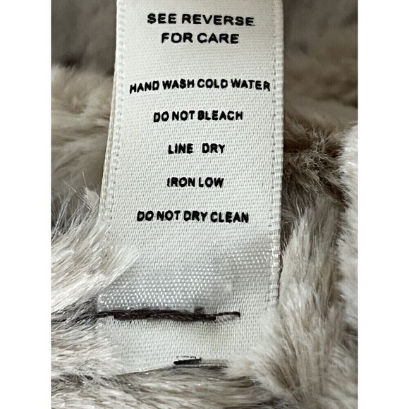 Faux Suede Shearling Distressed Soft Oversized Boho Festival‎ Statement Vest - Picture 6 of 10